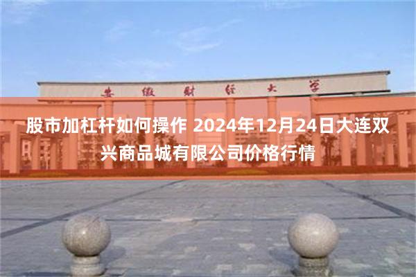 股市加杠杆如何操作 2024年12月24日大连双兴商品城有限公司价格行情