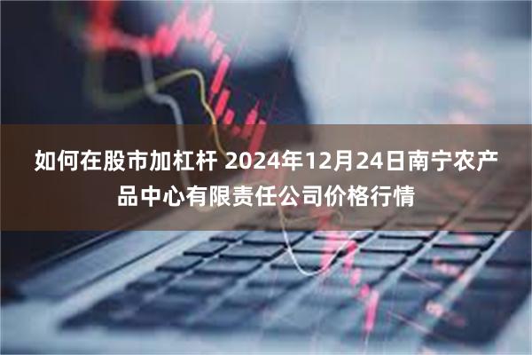 如何在股市加杠杆 2024年12月24日南宁农产品中心有限责任公司价格行情