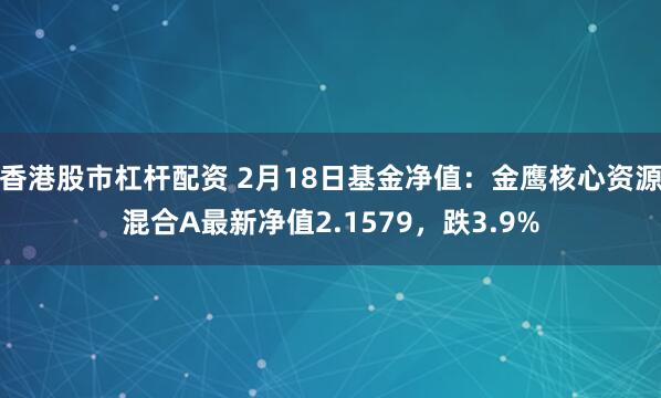 香港股市杠杆配资 2月18日基金净值：金鹰核心资源混合A最新净值2.1579，跌3.9%