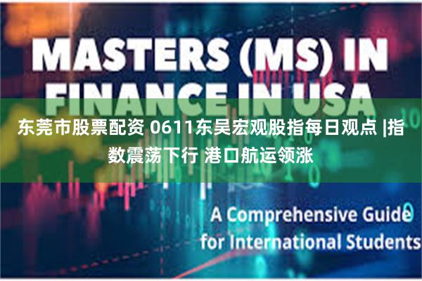 东莞市股票配资 0611东吴宏观股指每日观点 |指数震荡下行 港口航运领涨